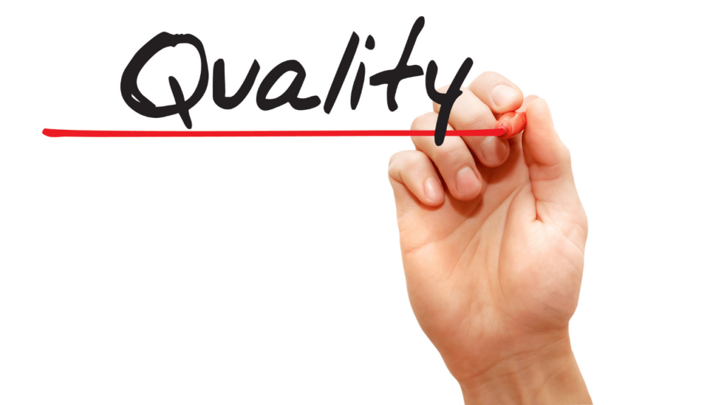Quality Matters for us