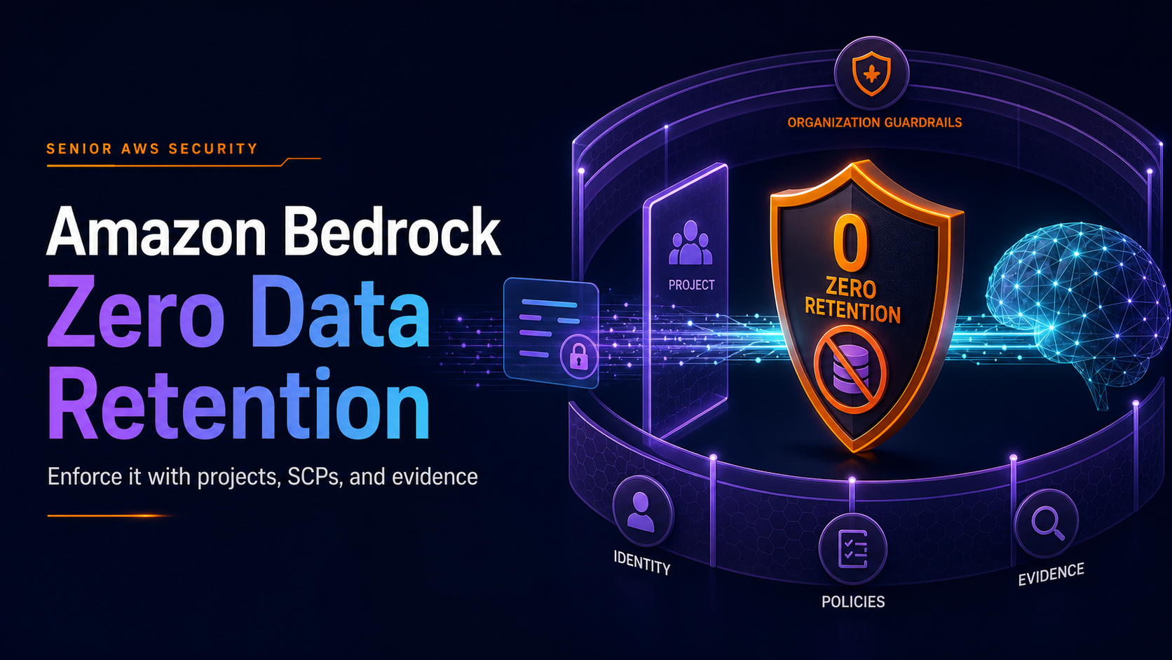 Amazon Bedrock Zero Data Retention: Enforce It with Projects, IAM, and SCPs