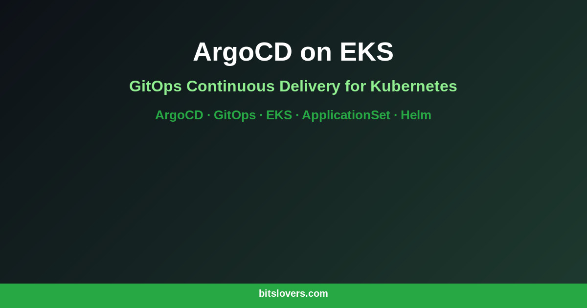 ArgoCD on EKS: GitOps Continuous Delivery for Kubernetes