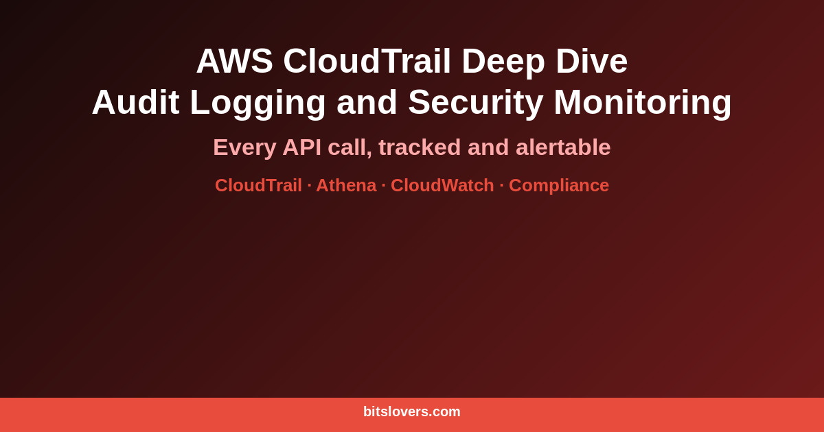 AWS CloudTrail Deep Dive: Audit Logging and Security Monitoring