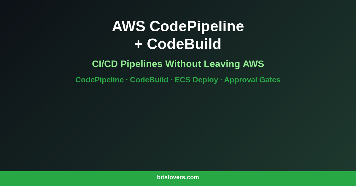 AWS CodePipeline and CodeBuild: CI/CD Pipelines Without Leaving AWS