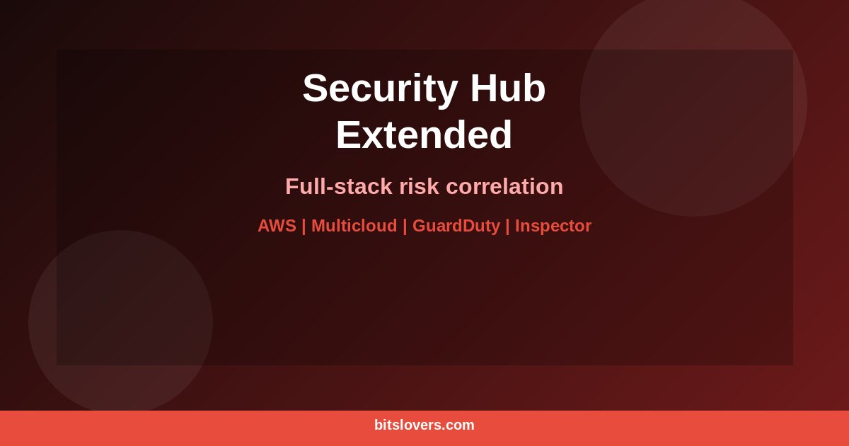 AWS Security Hub Extended: Full-Stack Risk Correlation Across AWS and Multicloud