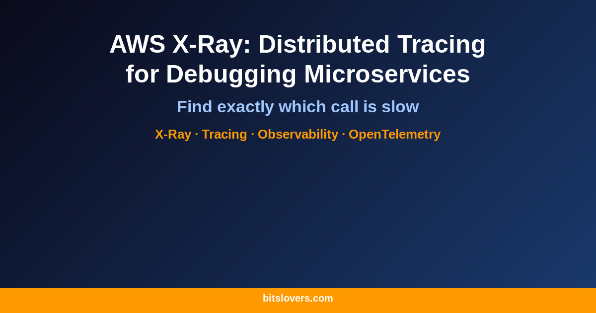 AWS X-Ray: Distributed Tracing for Debugging Microservices