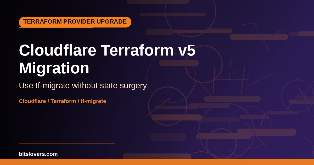 Cloudflare Terraform Provider v4 to v5: tf-migrate Without State Surgery