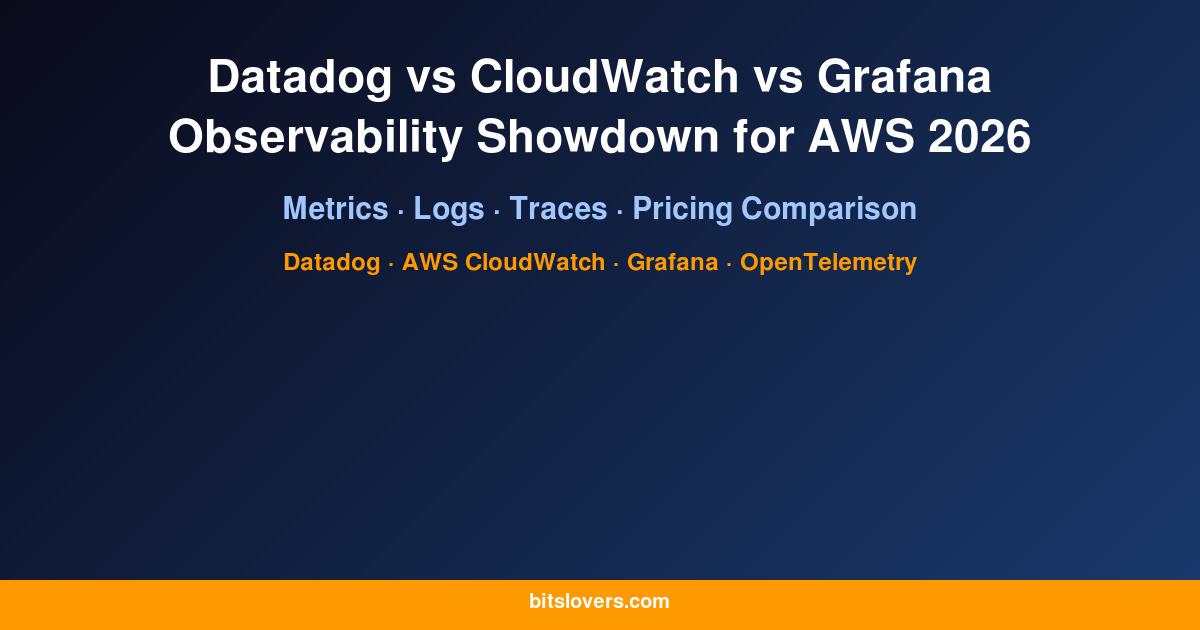 Datadog vs CloudWatch vs Grafana: Observability Showdown for AWS 2026