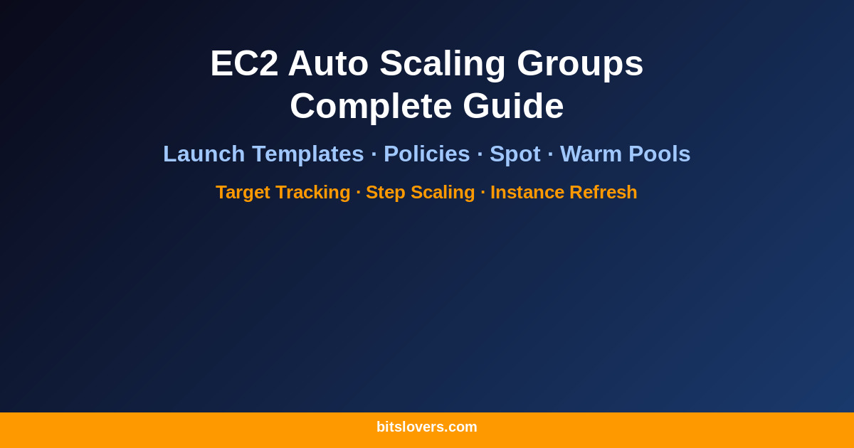 EC2 Auto Scaling Groups: Complete Guide to Scaling Policies and Launch Templates