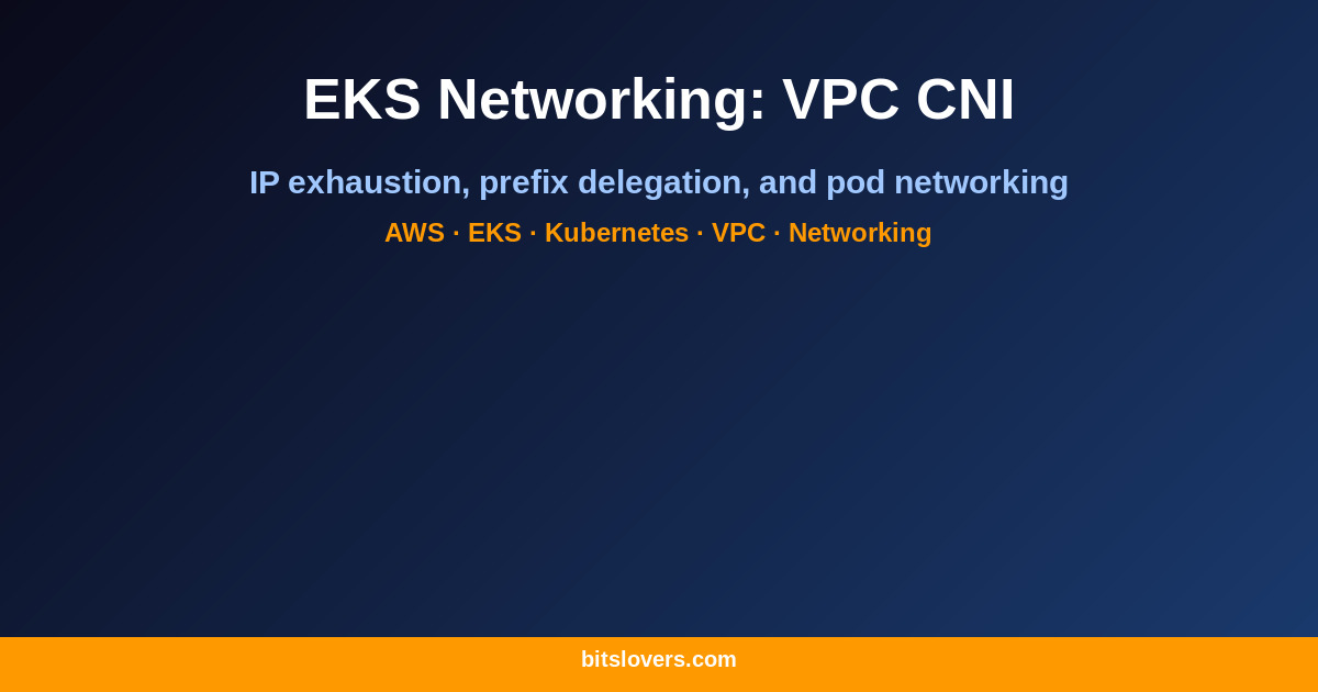 EKS Networking Deep Dive: VPC CNI, IP Exhaustion, and Pod Networking