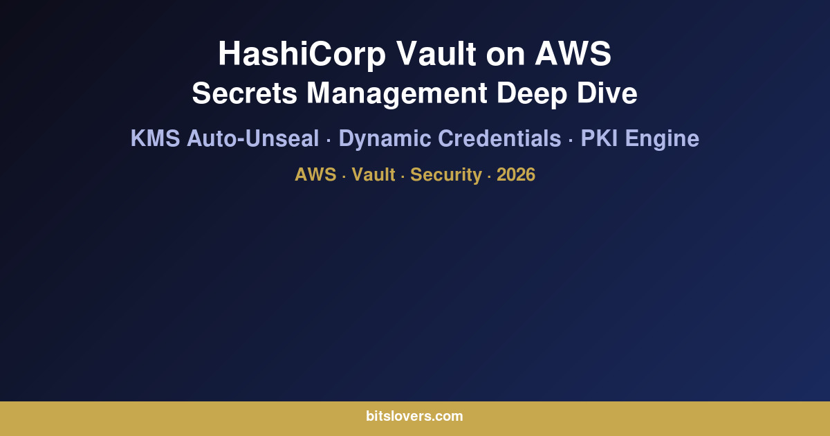 HashiCorp Vault on AWS: Secrets Management Deep Dive for 2026