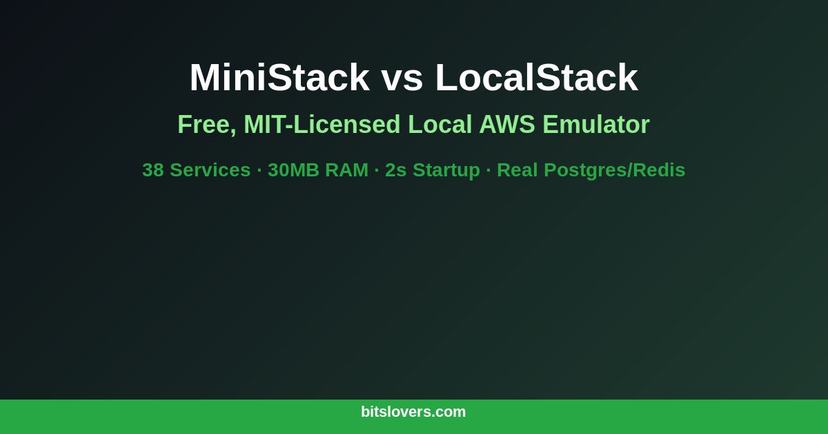 MiniStack: LocalStack Went Paid, Here Is the Free Replacement