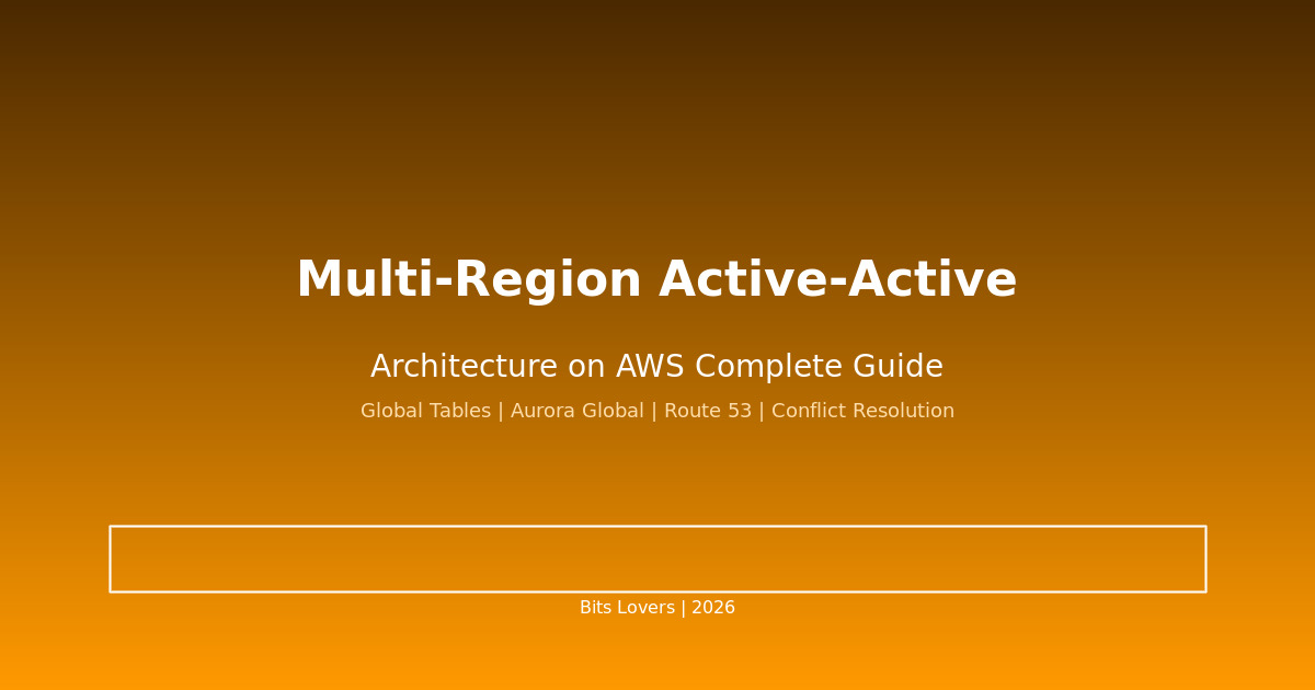 Multi-Region Active-Active Architecture on AWS: Complete Implementation Guide
