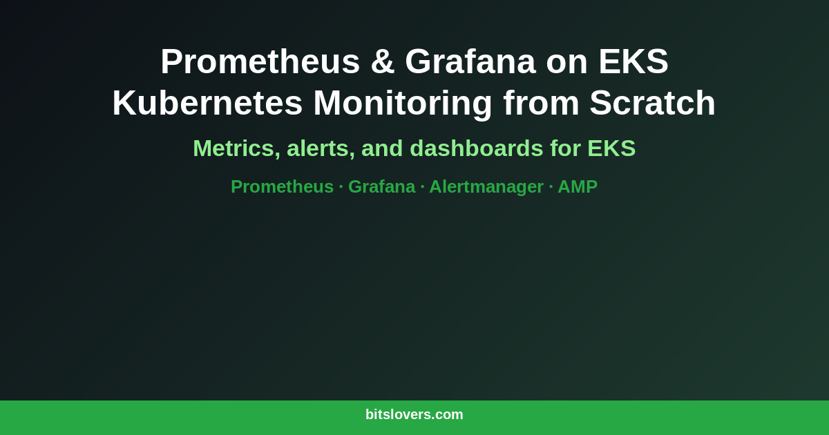 Prometheus and Grafana on EKS: Kubernetes Monitoring from Scratch