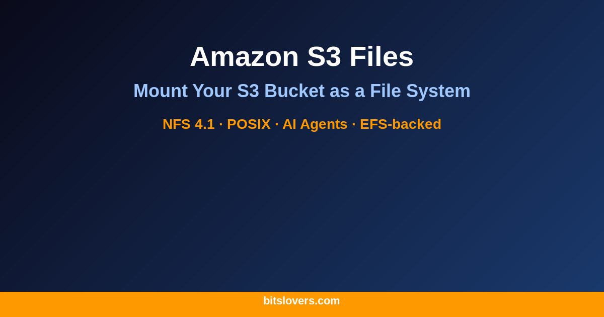 Amazon S3 Files: Your S3 Bucket Now Has a File System