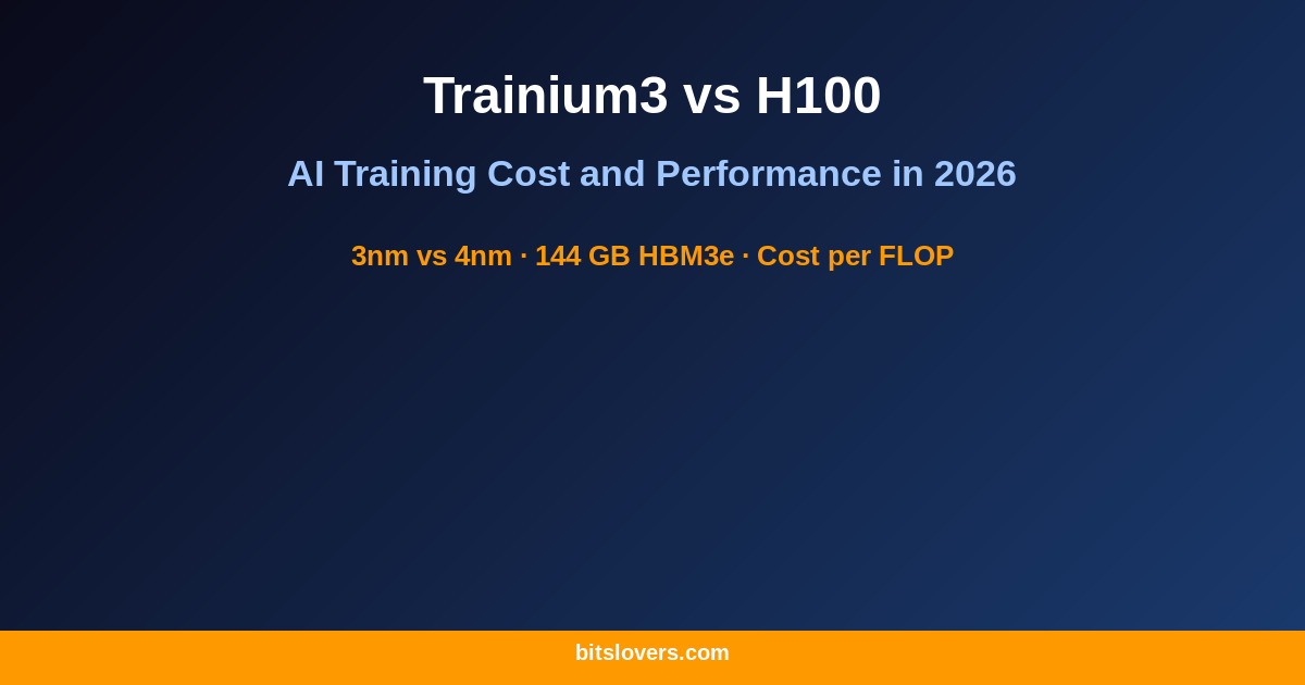 AWS Trainium3 vs NVIDIA H100: AI Training Cost and Performance in 2026