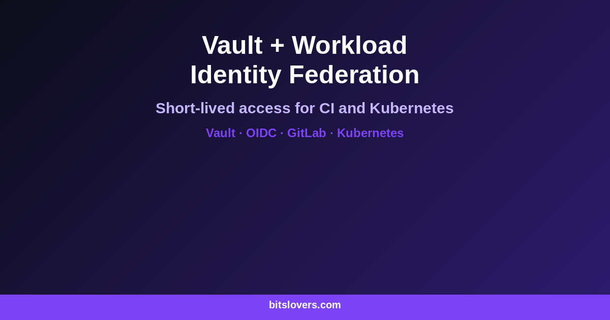 HashiCorp Vault + Workload Identity Federation: Secretless Access for Kubernetes and CI/CD